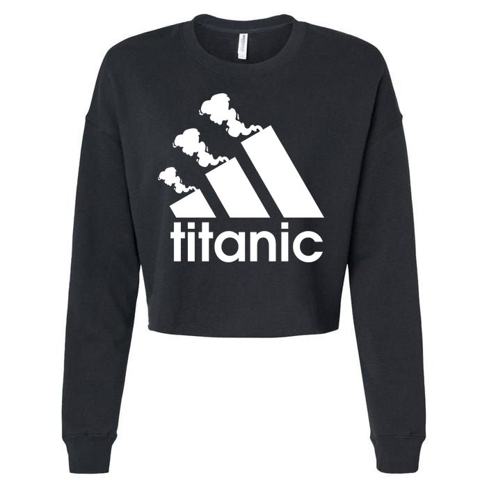 Titanic Sinking Too Soon Parody Spoof Cropped Pullover Crew