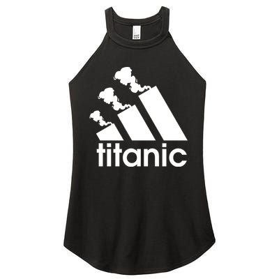 Titanic Sinking Too Soon Parody Spoof Women's Perfect Tri Rocker Tank