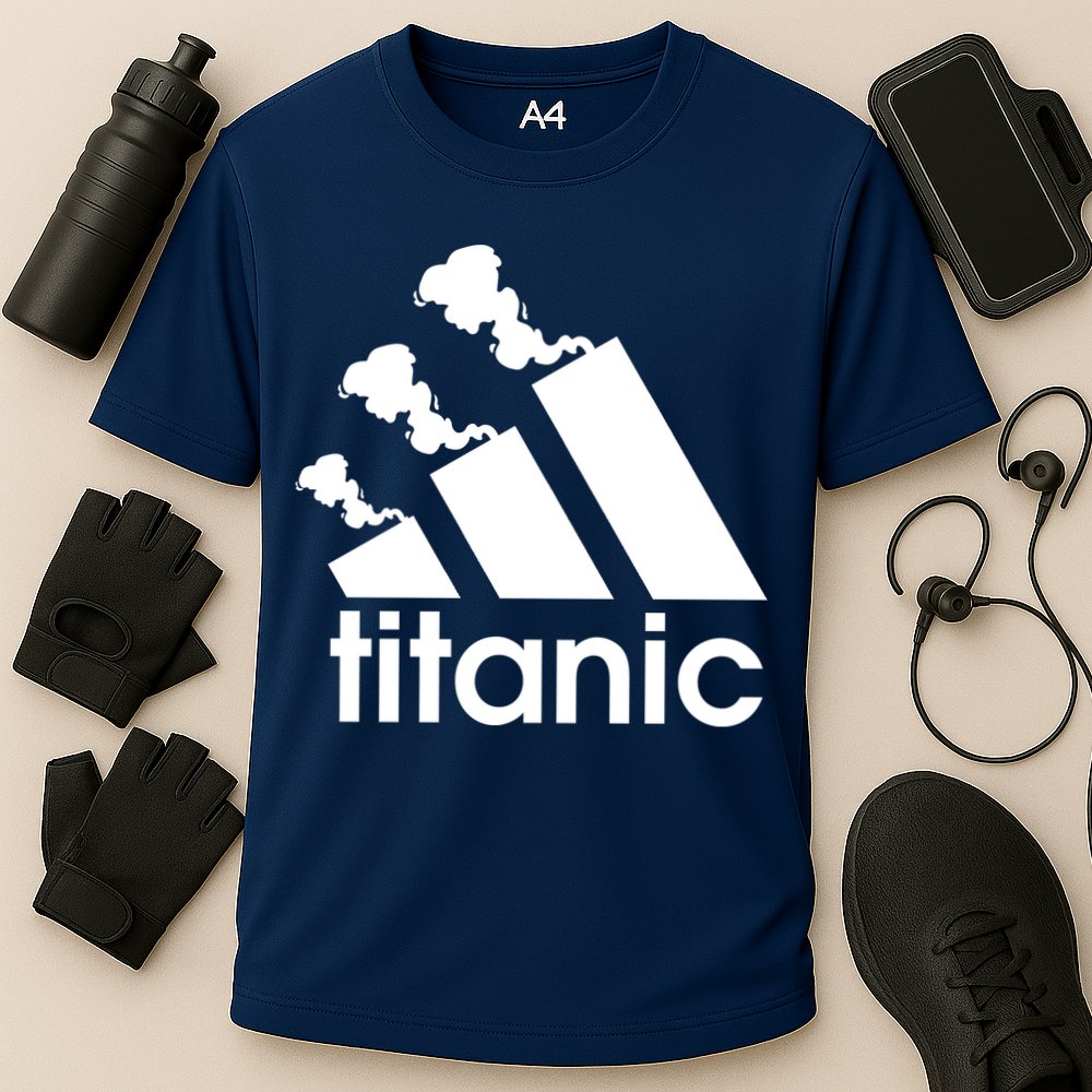 Titanic Sinking Too Soon Parody Spoof Performance Shirt