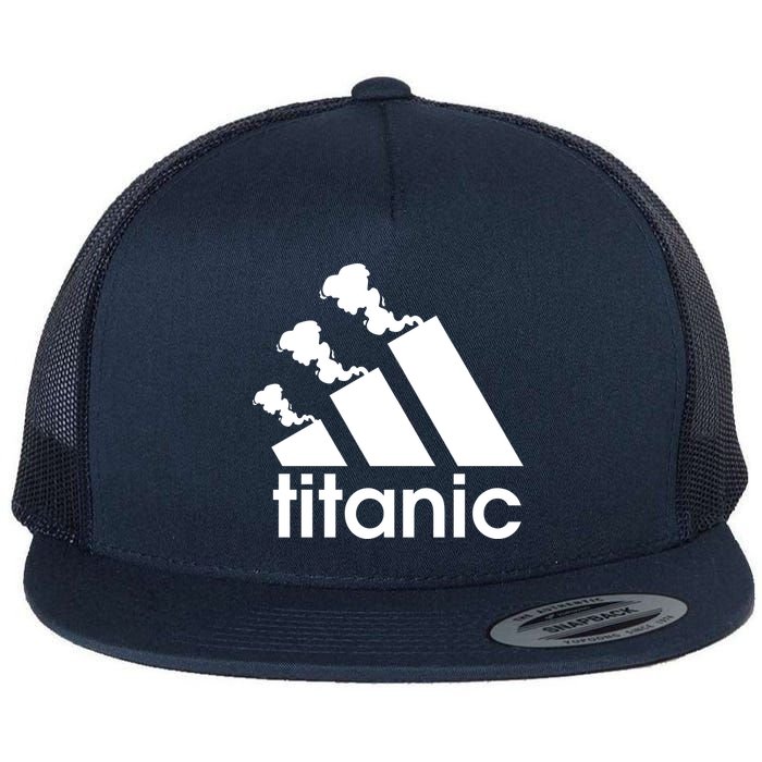 Titanic Sinking Too Soon Parody Spoof Flat Bill Trucker Hat