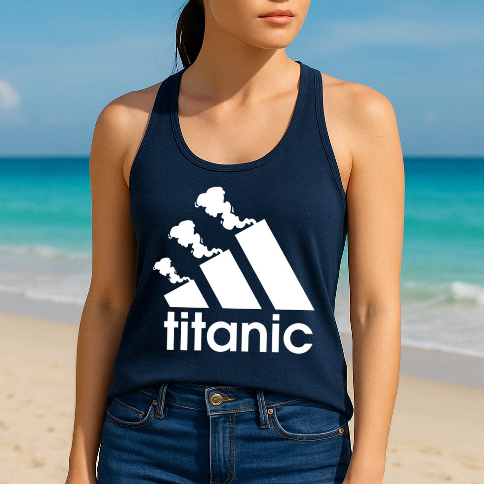 Titanic Sinking Too Soon Parody Spoof Womens Tank Top