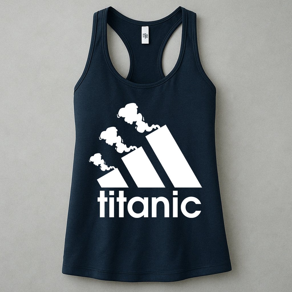 Titanic Sinking Too Soon Parody Spoof Womens Tank Top