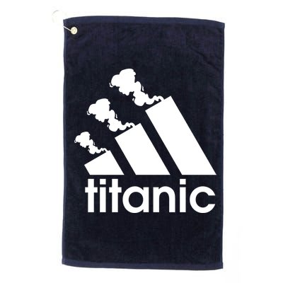 Titanic Sinking Too Soon Parody Spoof Golf Towel
