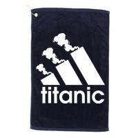 Titanic Sinking Too Soon Parody Spoof Golf Towel