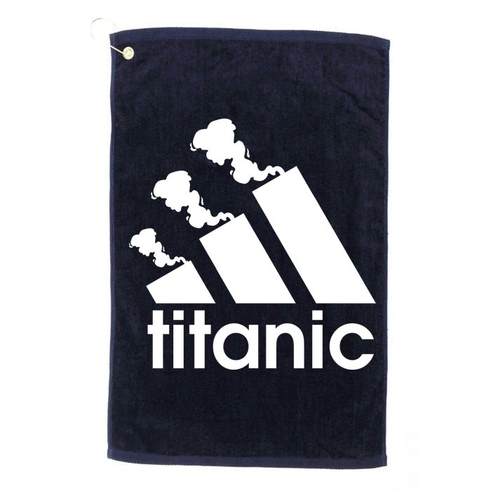 Titanic Sinking Too Soon Parody Spoof Golf Towel
