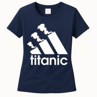 Titanic Sinking Too Soon Parody Spoof Womens T-Shirt