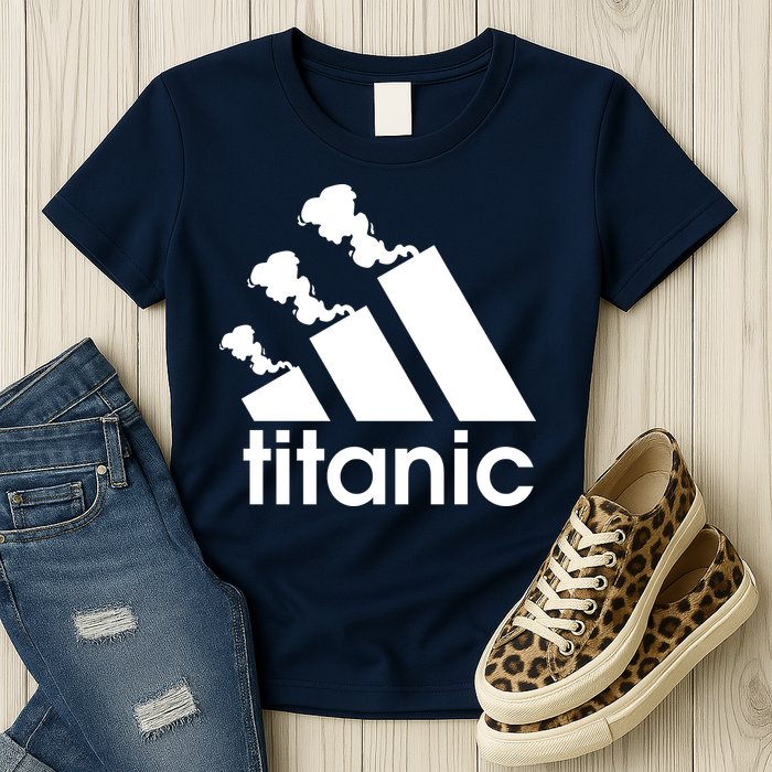 Titanic Sinking Too Soon Parody Spoof Womens T-Shirt