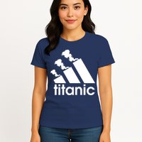 Titanic Sinking Too Soon Parody Spoof Womens T-Shirt