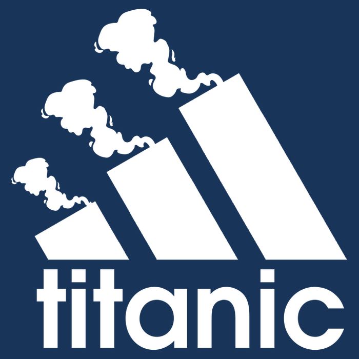 Titanic Sinking Too Soon Parody Spoof Womens T-Shirt