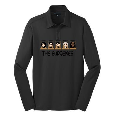 The Supremes Silk Touch Performance Long Sleeve Polo