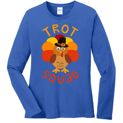 Trot Squad Turkey Pilgrim Costume Ladies Long Sleeve Shirt