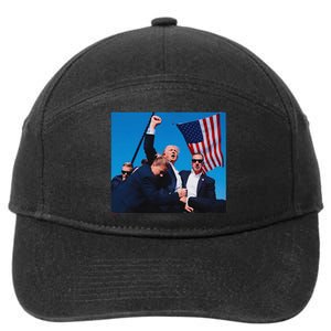 Trump Shot Trump Shooting Trump 2024 7-Panel Snapback Hat