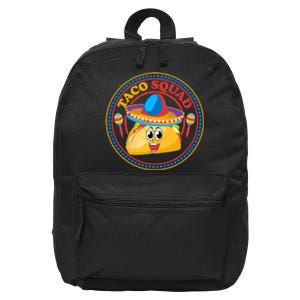 Taco Squad T Funny Taco Cute Mexican Food Lover T 16 in Basic Backpack