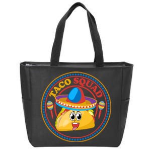 Taco Squad T Funny Taco Cute Mexican Food Lover T Zip Tote Bag