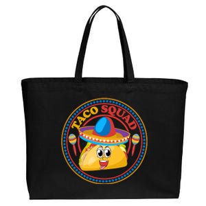 Taco Squad T Funny Taco Cute Mexican Food Lover T Cotton Canvas Jumbo Tote