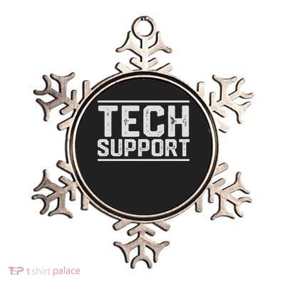 Tech Support Metallic Star Ornament