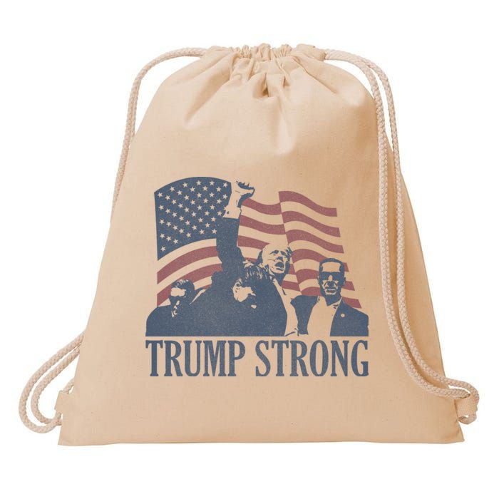 Trump Strong Drawstring Bag