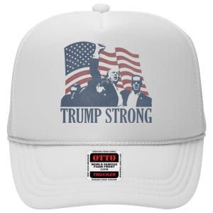 Trump Strong High Crown Mesh Back Trucker Hat