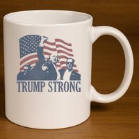 Trump Strong 11oz C Handle Ceramic Mug