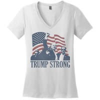 Trump Strong Women's V-Neck T-Shirt