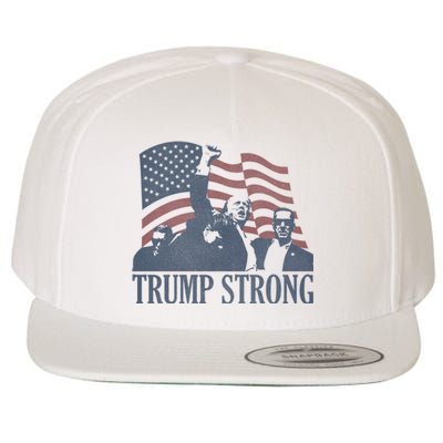 Trump Strong Wool Snapback Cap