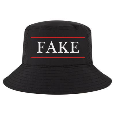 That Says The Word Fake On It Cool Comfort Performance Bucket Hat
