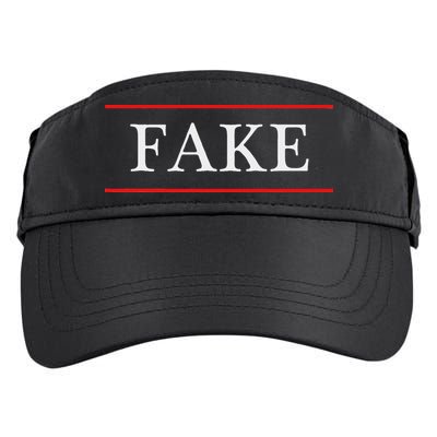 That Says The Word Fake On It Adult Drive Performance Visor