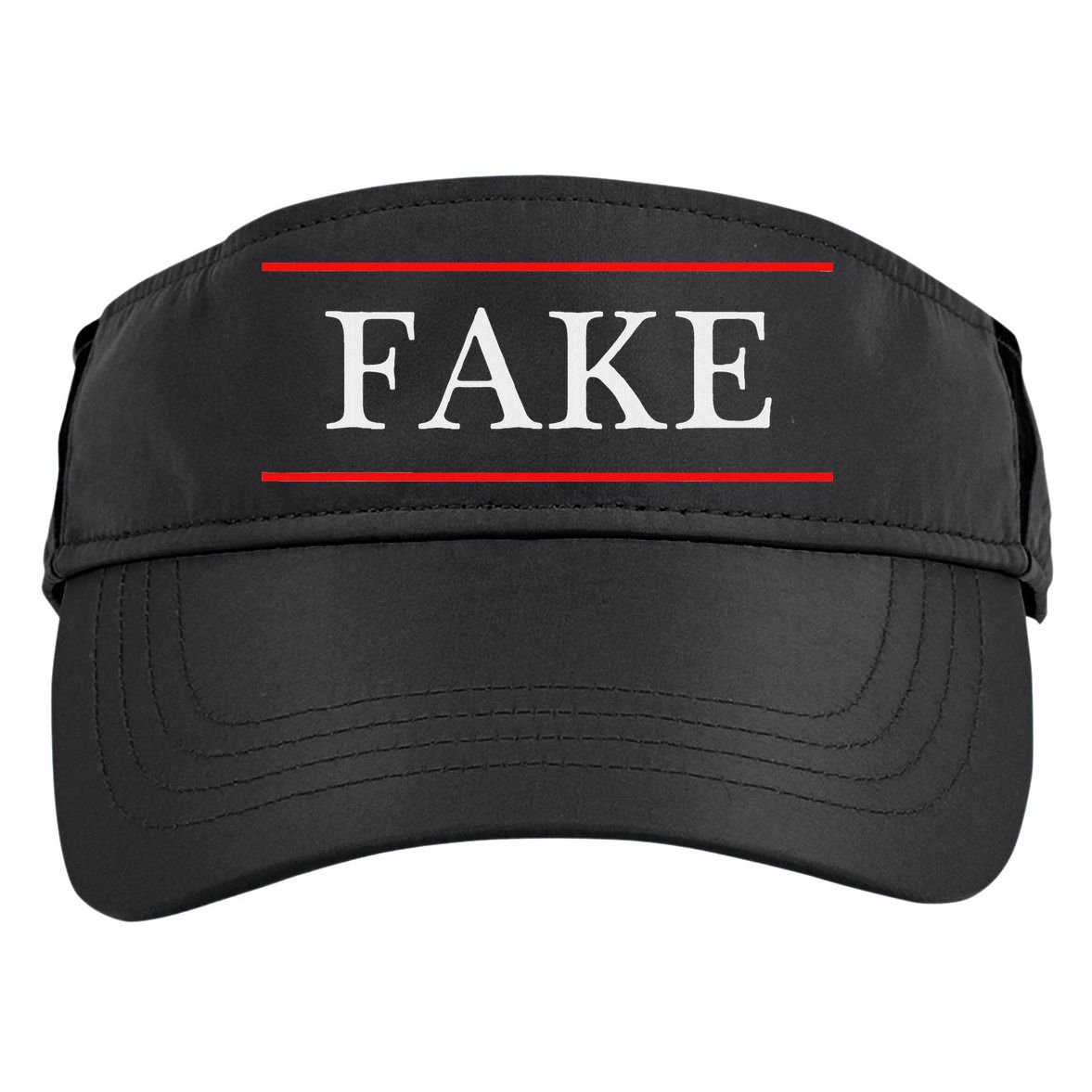 That Says The Word Fake On It Adult Drive Performance Visor