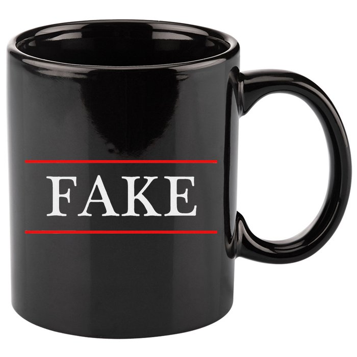 That Says The Word Fake On It 11oz C Handle Ceramic Mug