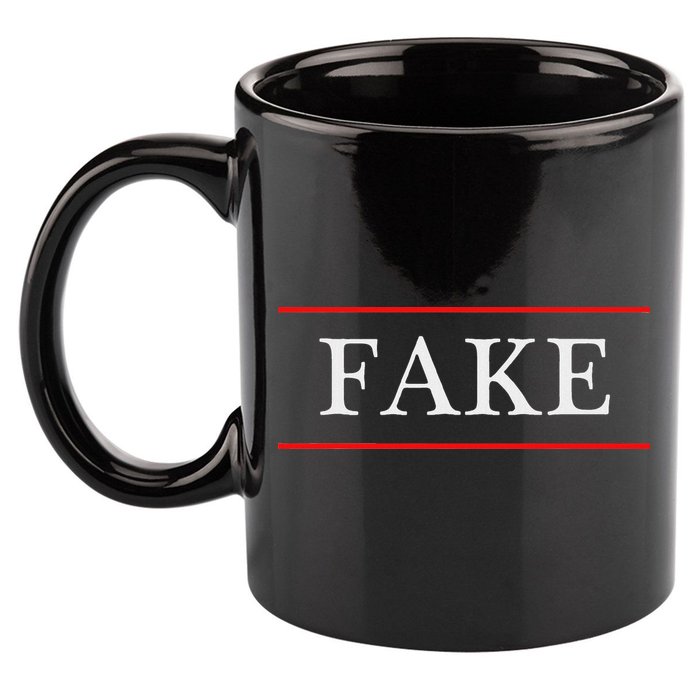 That Says The Word Fake On It 11oz C Handle Ceramic Mug