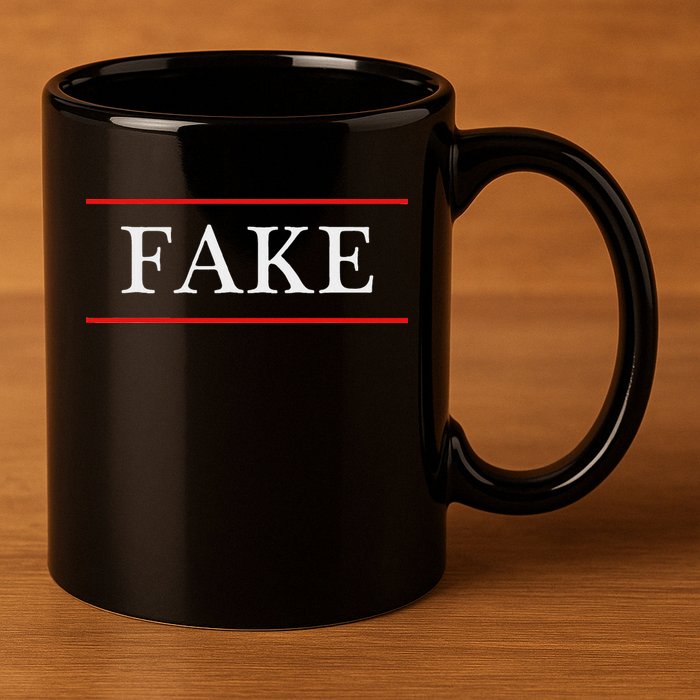 That Says The Word Fake On It 11oz C Handle Ceramic Mug