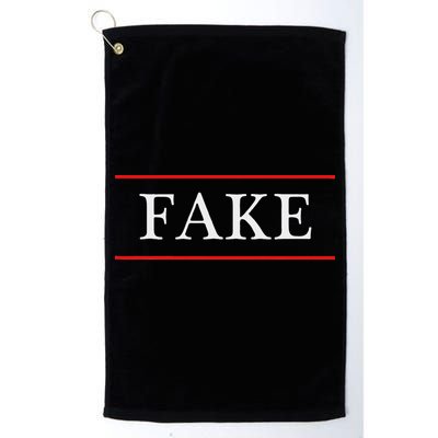 That Says The Word Fake On It Golf Towel
