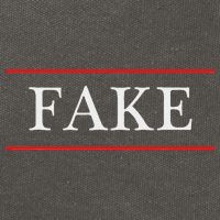 That Says The Word Fake On It Cotton Canvas Backpack