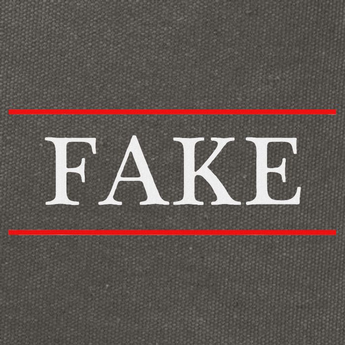 That Says The Word Fake On It Cotton Canvas Backpack