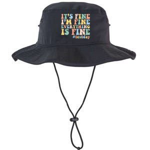 Teacher Student Test Day Its Fine Im Fine Everything is Fine Legacy Cool Fit Booney Bucket Hat