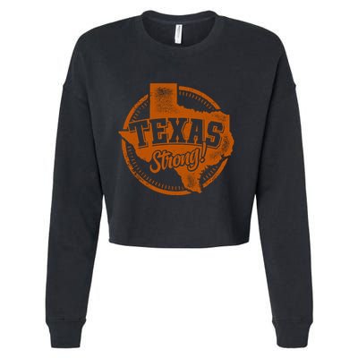 Texas Strong Cropped Pullover Crew
