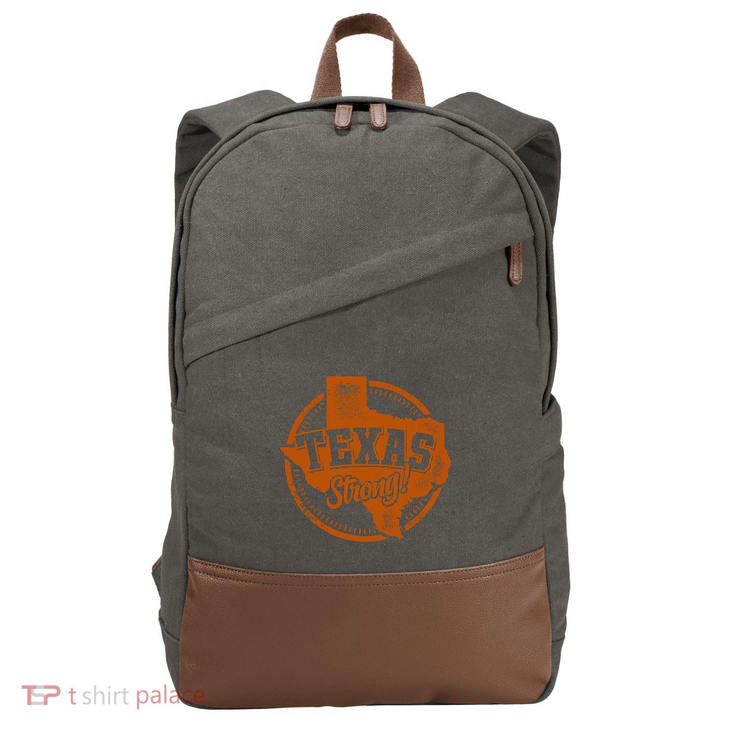 Texas Strong Cotton Canvas Backpack