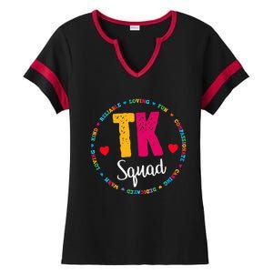 TK Squad Tee Transitional Kindergarten Teacher Team Crew Ladies Halftime Notch Neck Tee