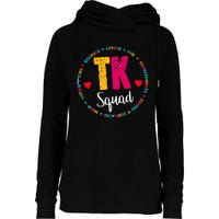 TK Squad Tee Transitional Kindergarten Teacher Team Crew Womens Funnel Neck Pullover Hood