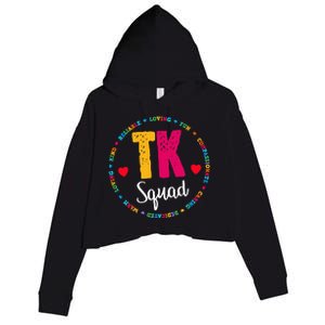 TK Squad Tee Transitional Kindergarten Teacher Team Crew Crop Fleece Hoodie