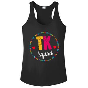 TK Squad Tee Transitional Kindergarten Teacher Team Crew Ladies PosiCharge Competitor Racerback Tank