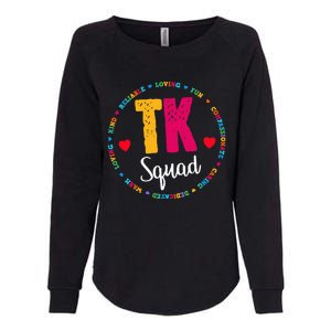 TK Squad Tee Transitional Kindergarten Teacher Team Crew Womens California Wash Sweatshirt