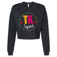 TK Squad Tee Transitional Kindergarten Teacher Team Crew Cropped Pullover Crew