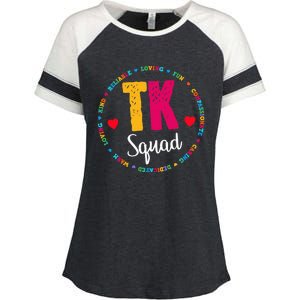 TK Squad Tee Transitional Kindergarten Teacher Team Crew Enza Ladies Jersey Colorblock Tee