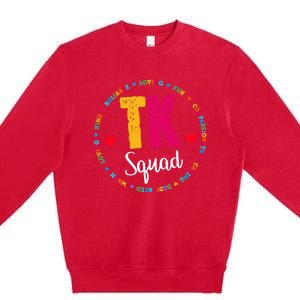 TK Squad Tee Transitional Kindergarten Teacher Team Crew Premium Crewneck Sweatshirt