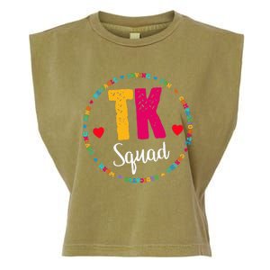 TK Squad Tee Transitional Kindergarten Teacher Team Crew Garment-Dyed Women's Muscle Tee