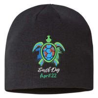 Turtle Sea Turtle Planet April 22 Earth Day Save The Sustainable Beanie