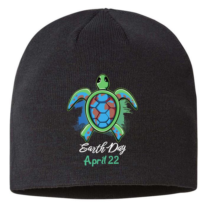 Turtle Sea Turtle Planet April 22 Earth Day Save The Sustainable Beanie