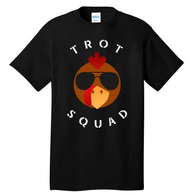 Trot Squad Turkey Face With Sunglasses Tall T-Shirt