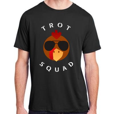 Trot Squad Turkey Face With Sunglasses Adult ChromaSoft Performance T-Shirt